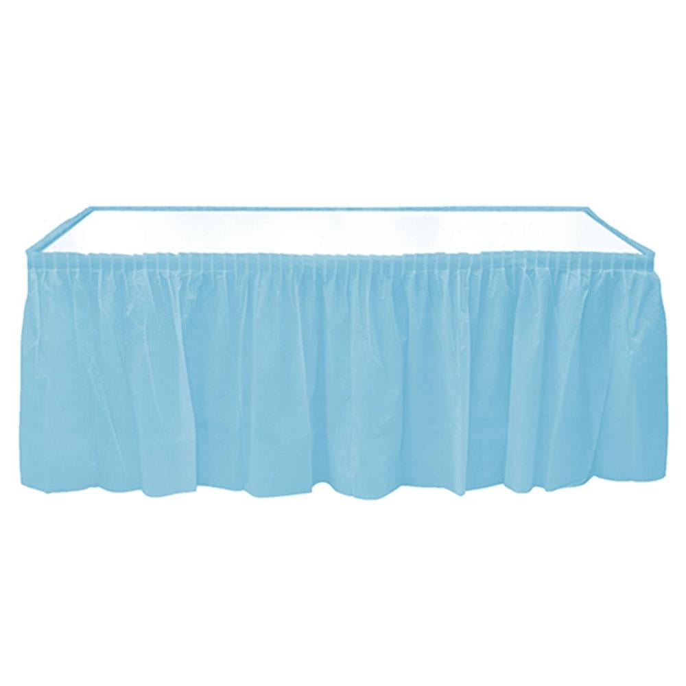 Mavi Plastik Masa Eteği 75x426 cm