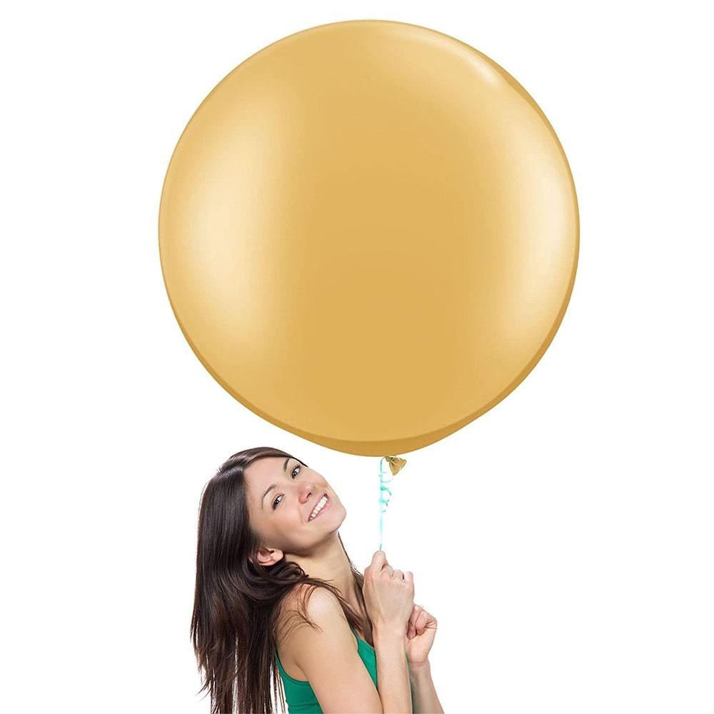 Metalik Altın Jumbo Lateks Balon 68 cm