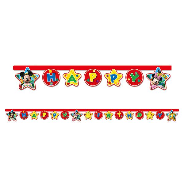 Mickey Playful Happy Birthday Harf Afiş