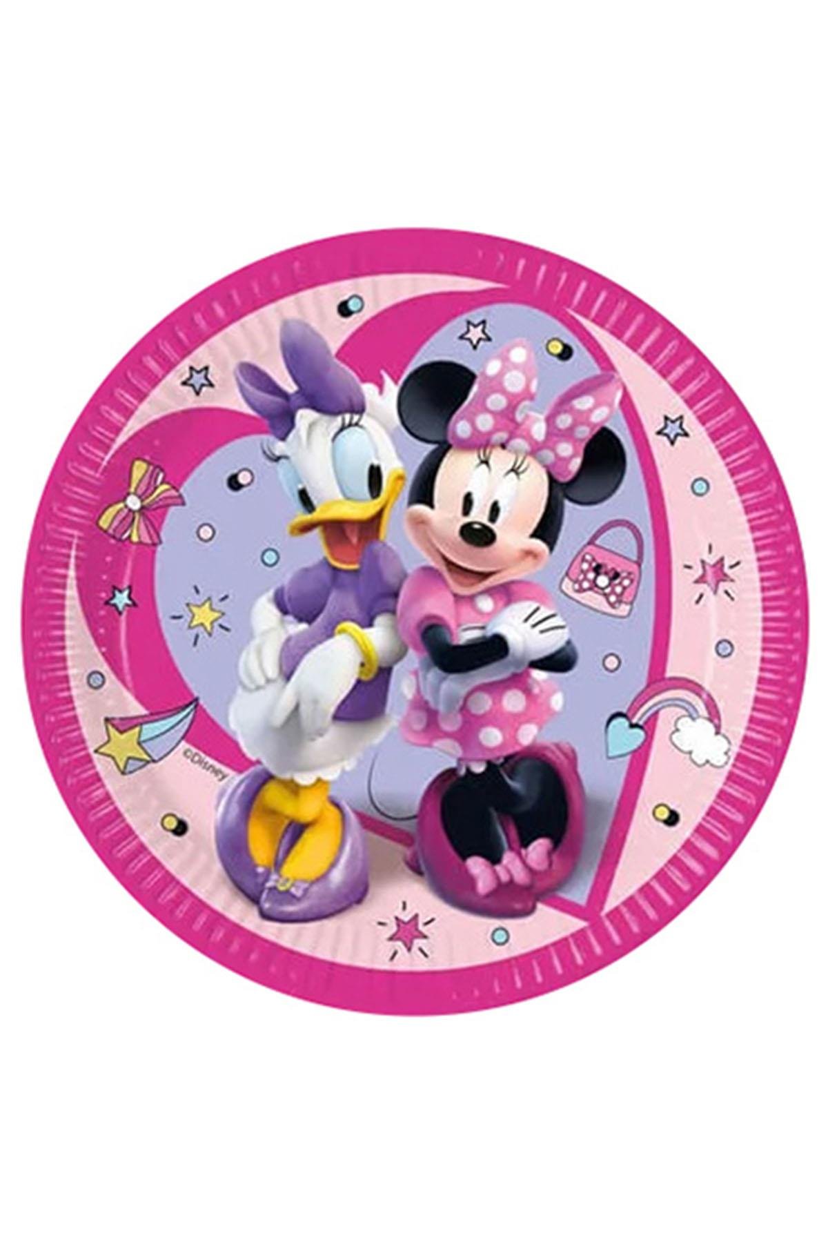 Minnie Junior Karton Tabak 23 cm 8'li