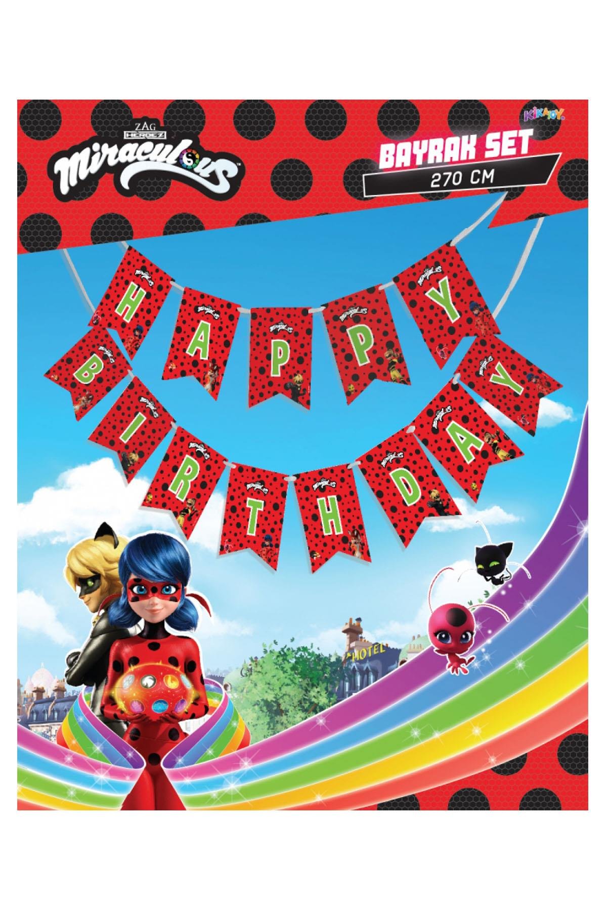 Miraculous Super Heroez Happy Birthday Harf Afiş