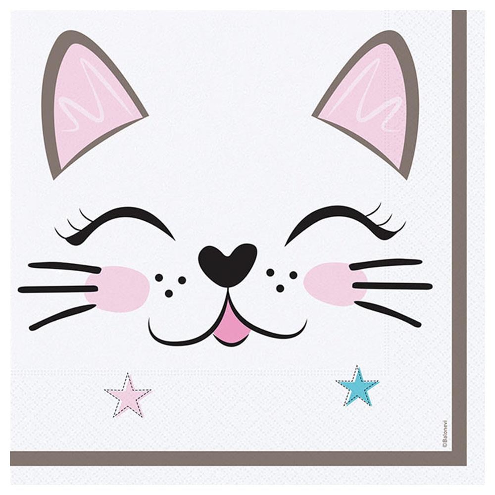 Miss Cat Kağıt Peçetece 33x33 cm 16'lı