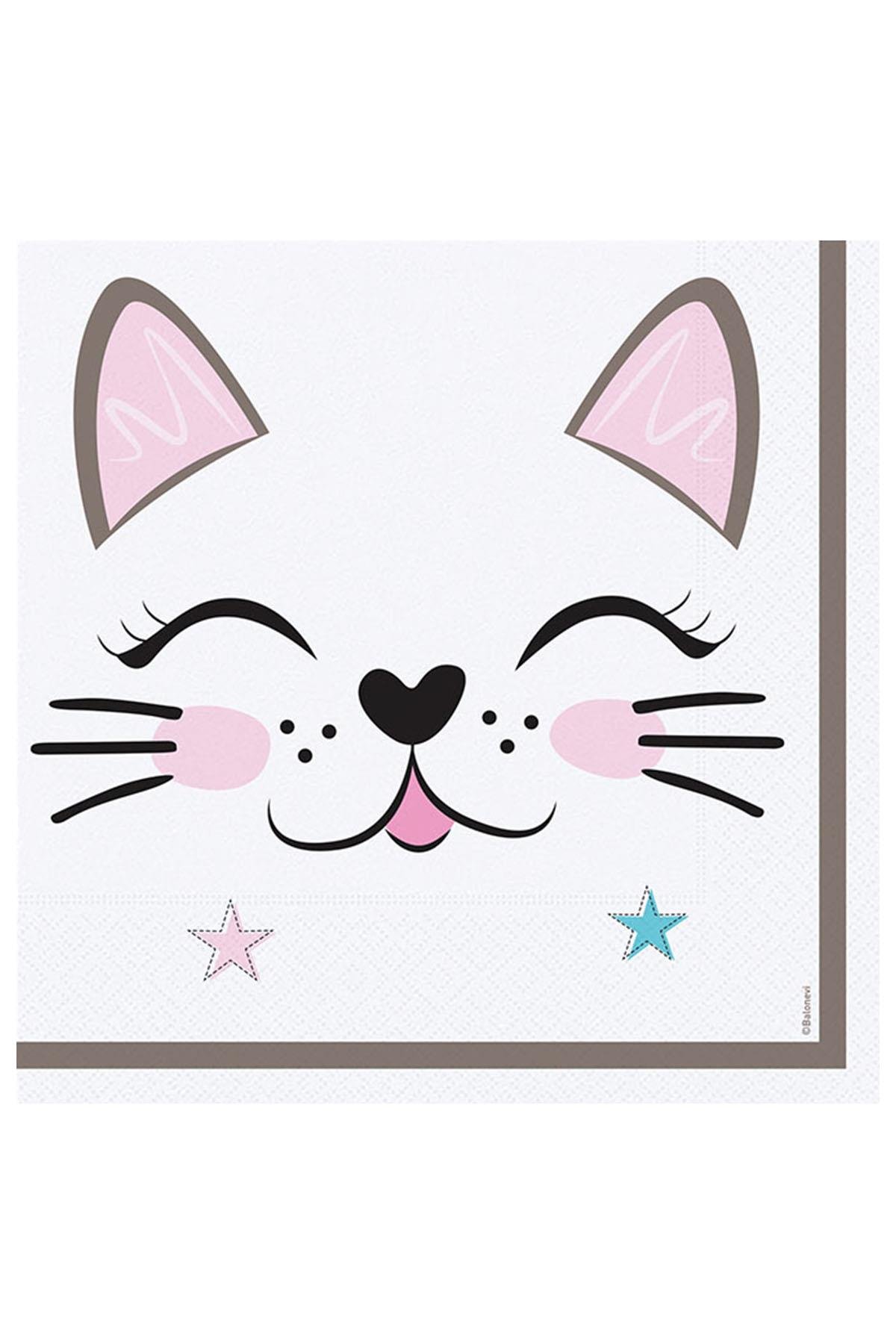 Miss Cat Kağıt Peçetece 33x33 cm 16'lı