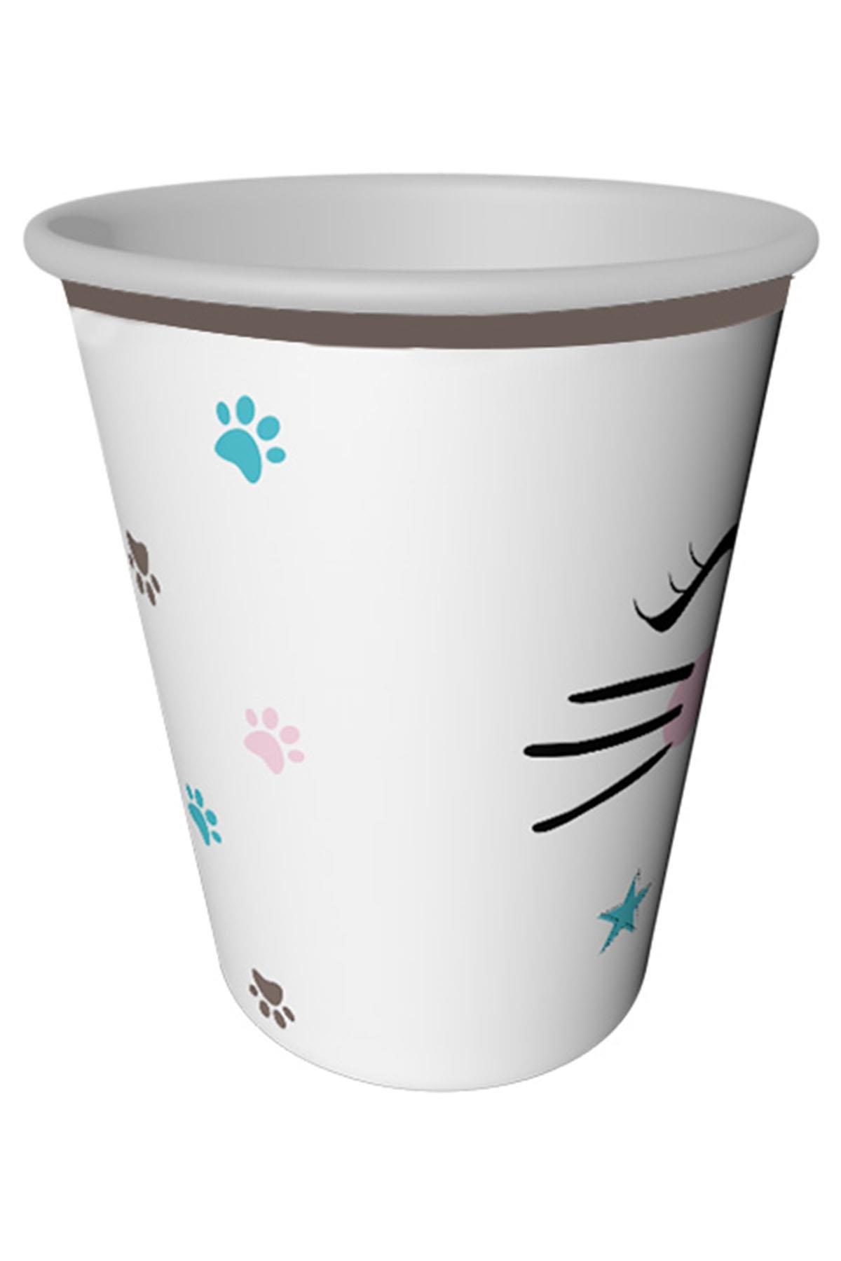 Miss Cat Karton Bardak 8'li