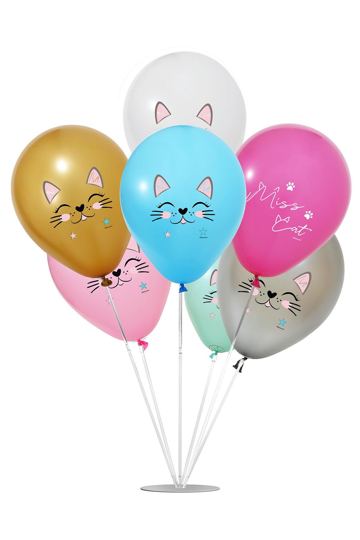 Miss Cat Temalı Balon Stand Set 7'li