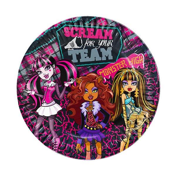 Monster High Karton Tabak 23 cm 8'li