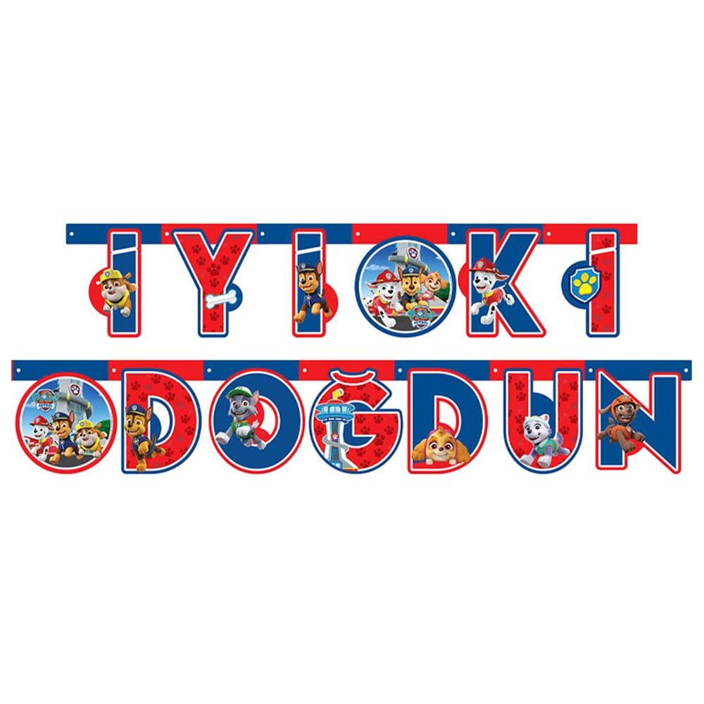 Paw Patrol Refresh İyi ki Doğdun Harf Afiş