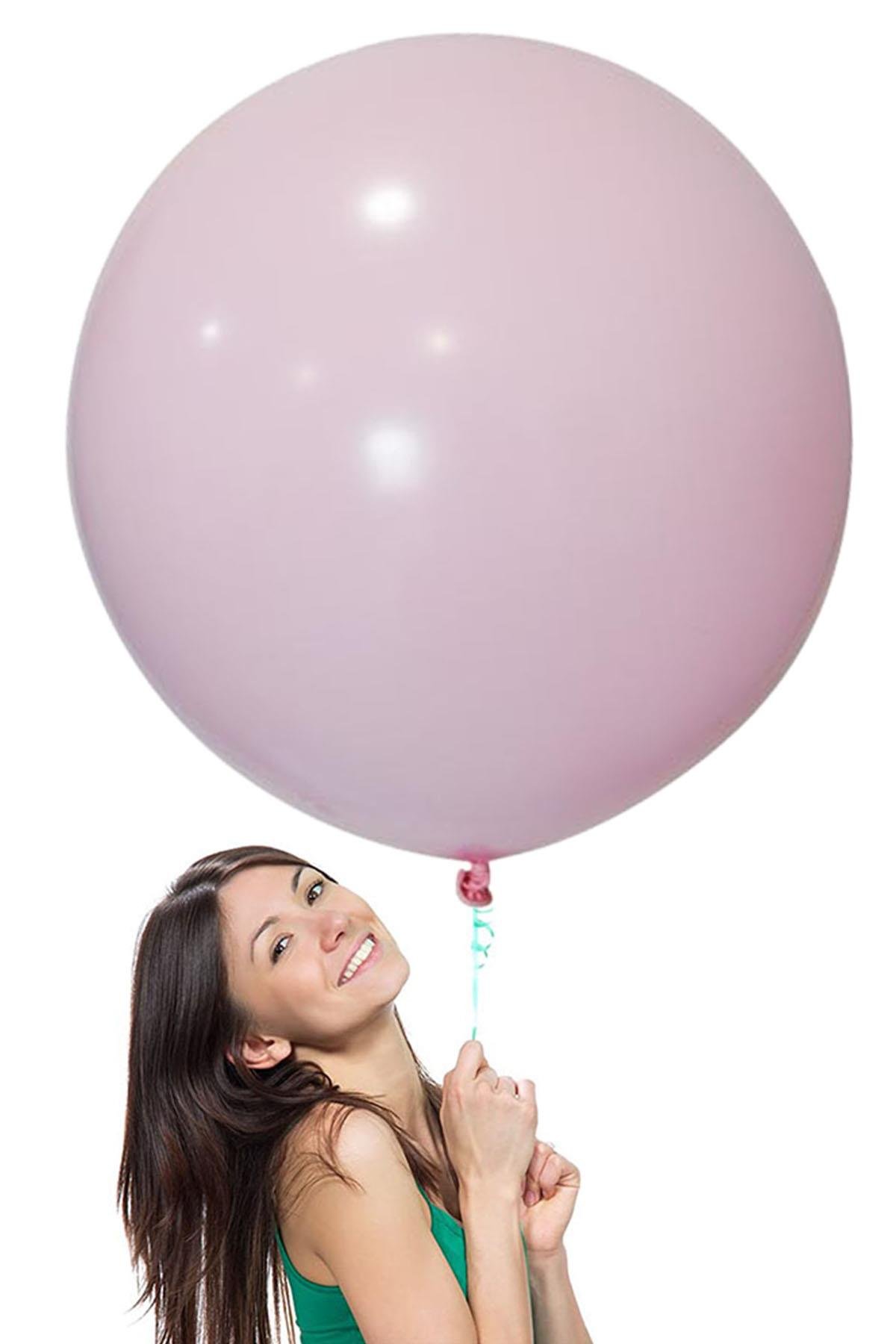 Pembe Makaron Jumbo Lateks Balon 60 cm
