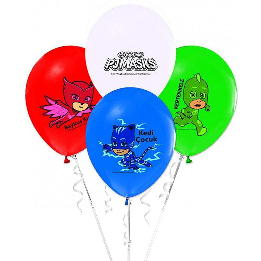 PijaMaskeliler Lisanslı Lateks Balon 10'lu