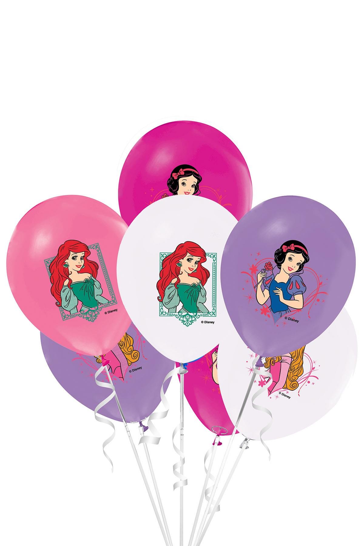Prensesler Lisanslı Lateks Balon 10'lu