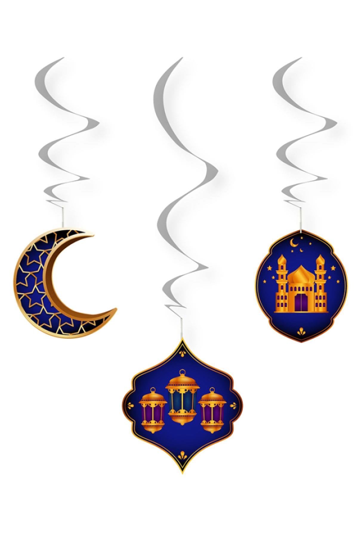 Ramazan Gecesi Temalı Sarkıt Süs 6'lı