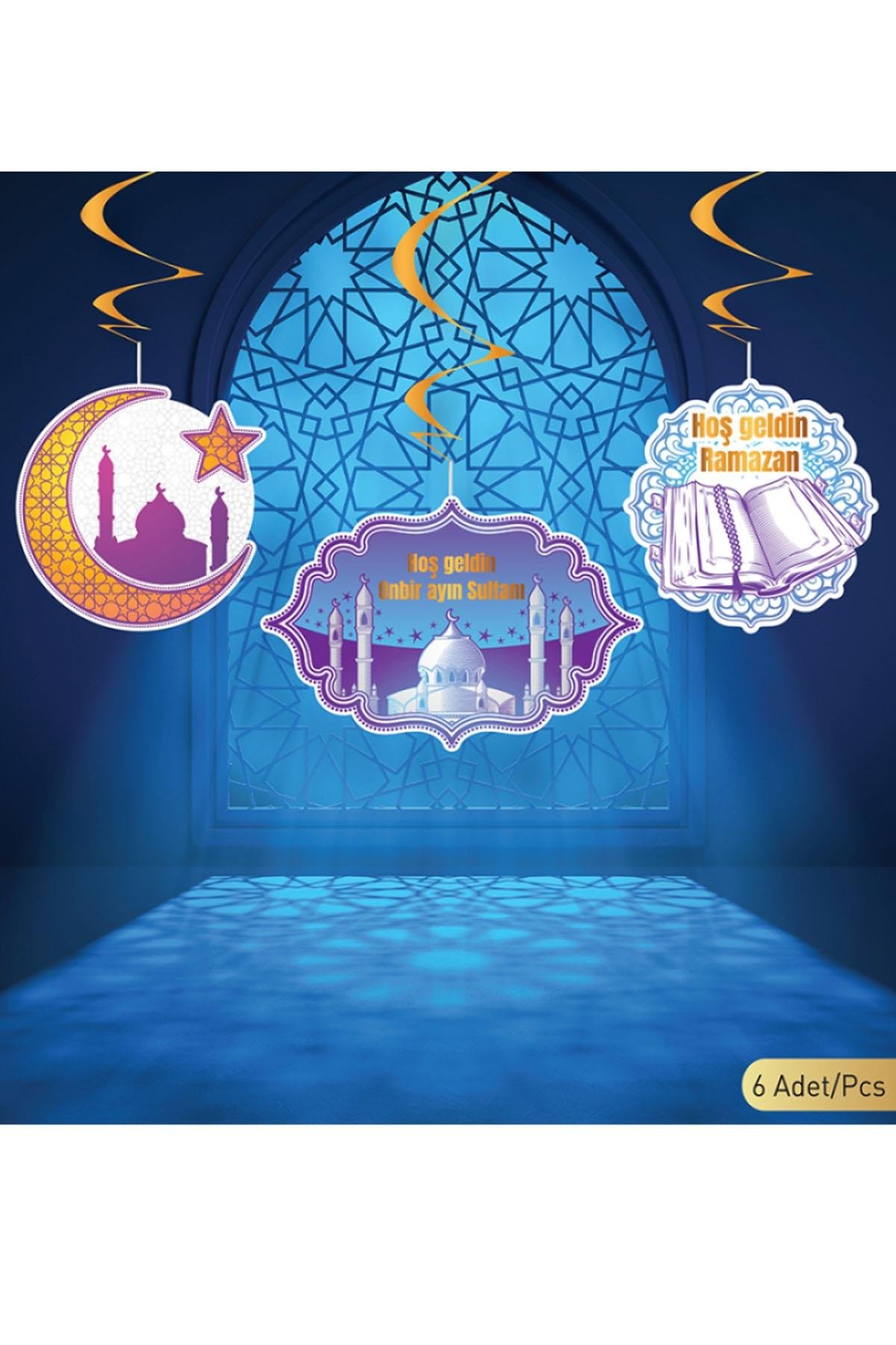 Ramazan Temalı Sarkıt Süs 6'lı