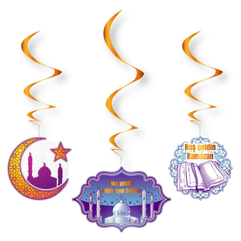 Ramazan Temalı Sarkıt Süs 6'lı