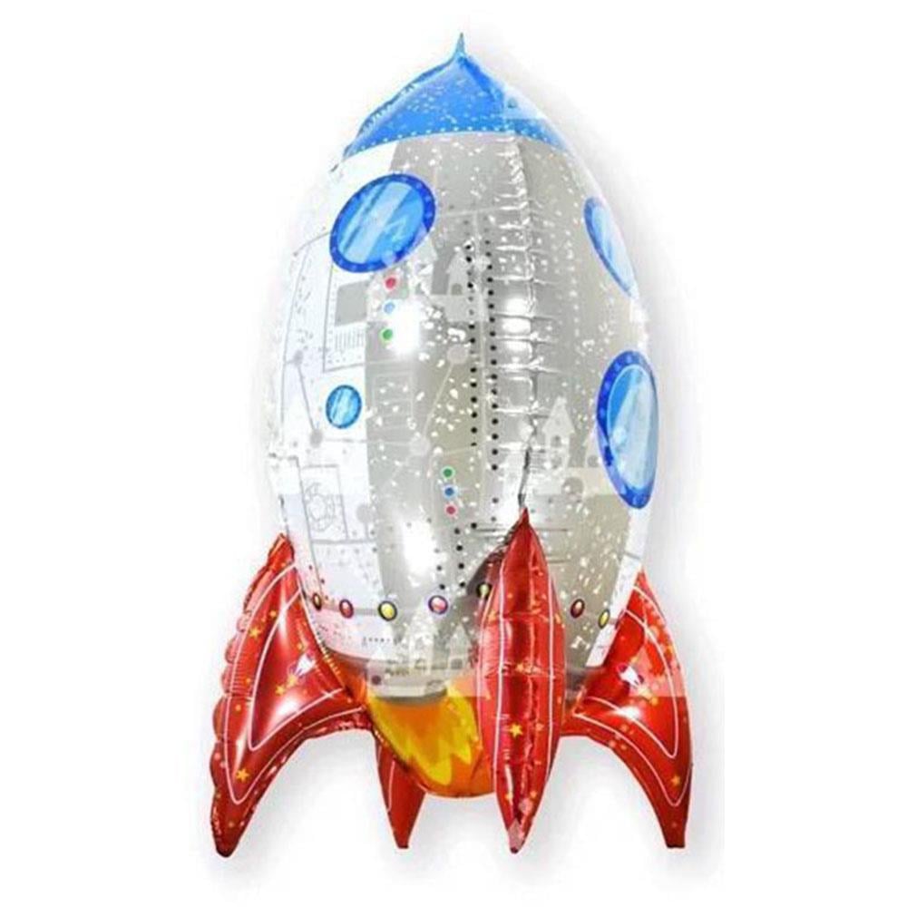 Roket 4D Folyo Balon 85 cm