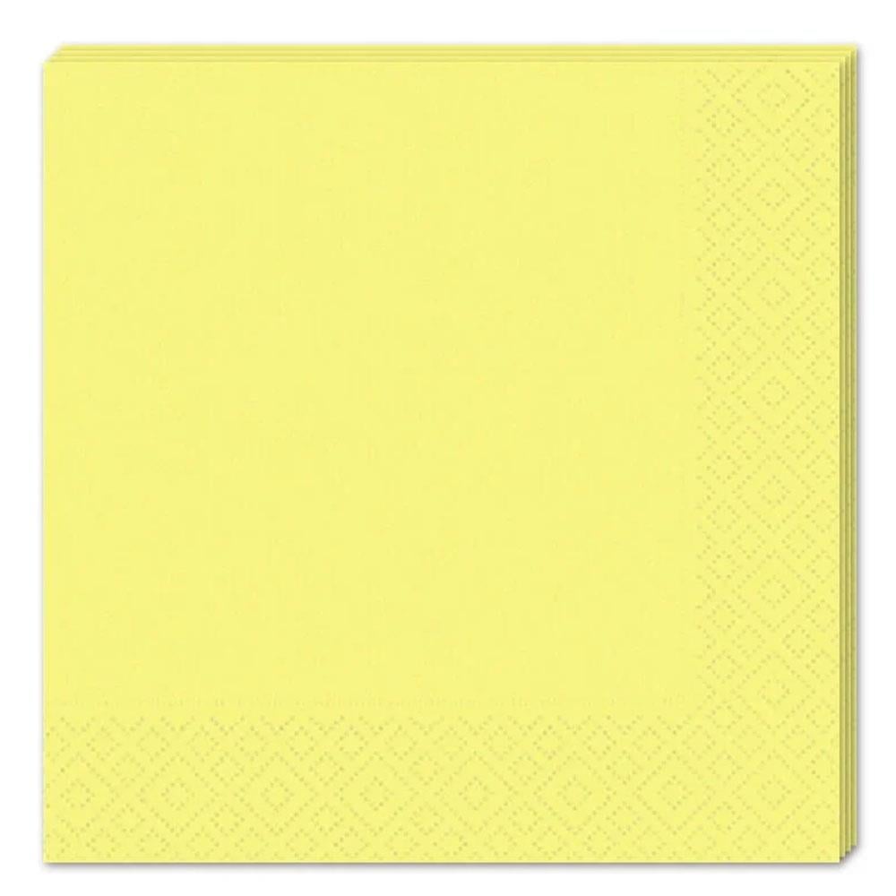 Sarı Makaron Kağıt Peçete 33x33 cm 16'lı