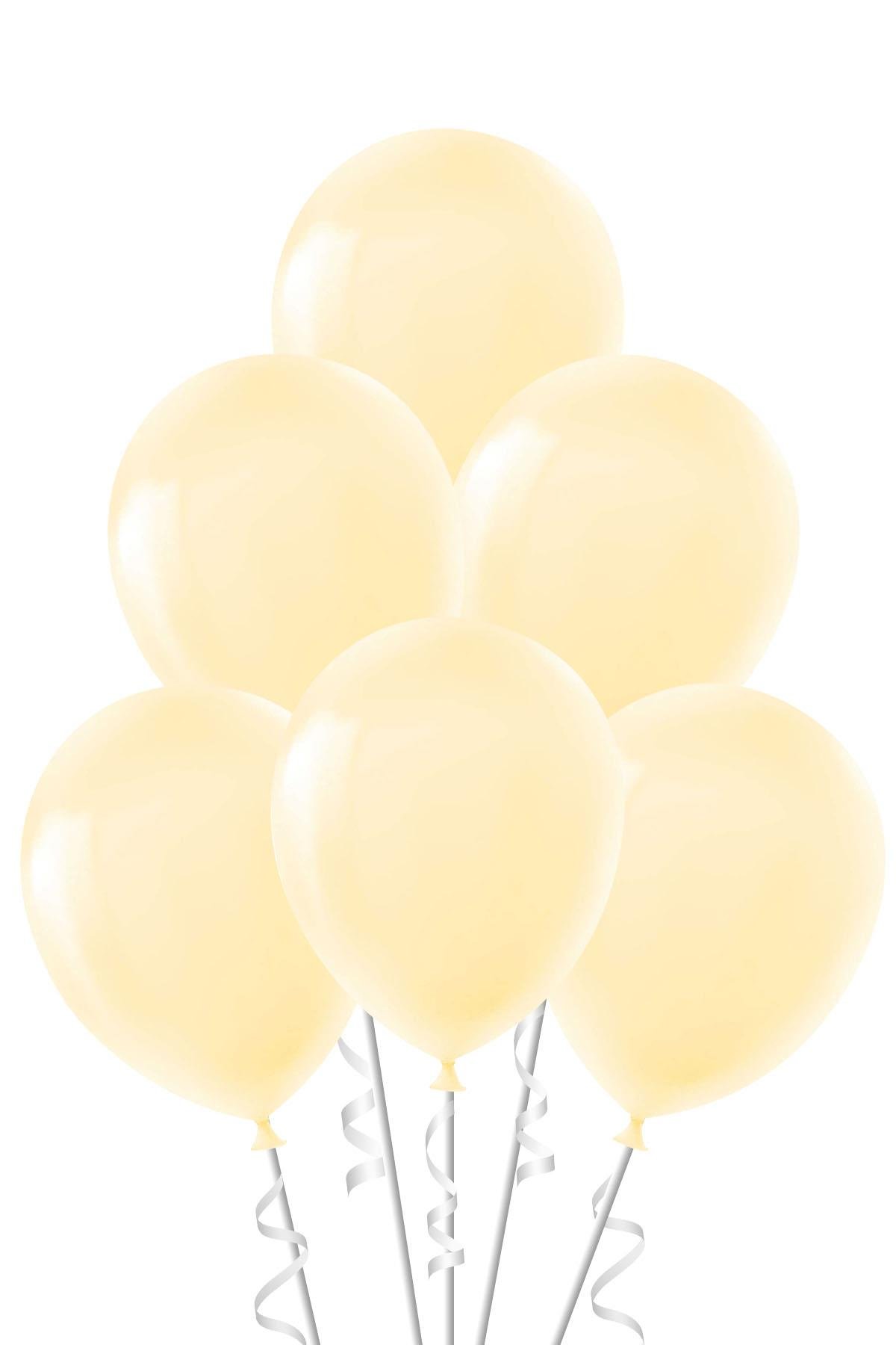 Sarı Makaron Lateks Balon 10'lu