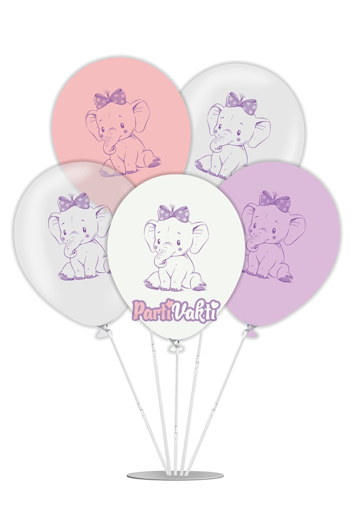 Sevimli Fil Balonlu Stand Set 7'li