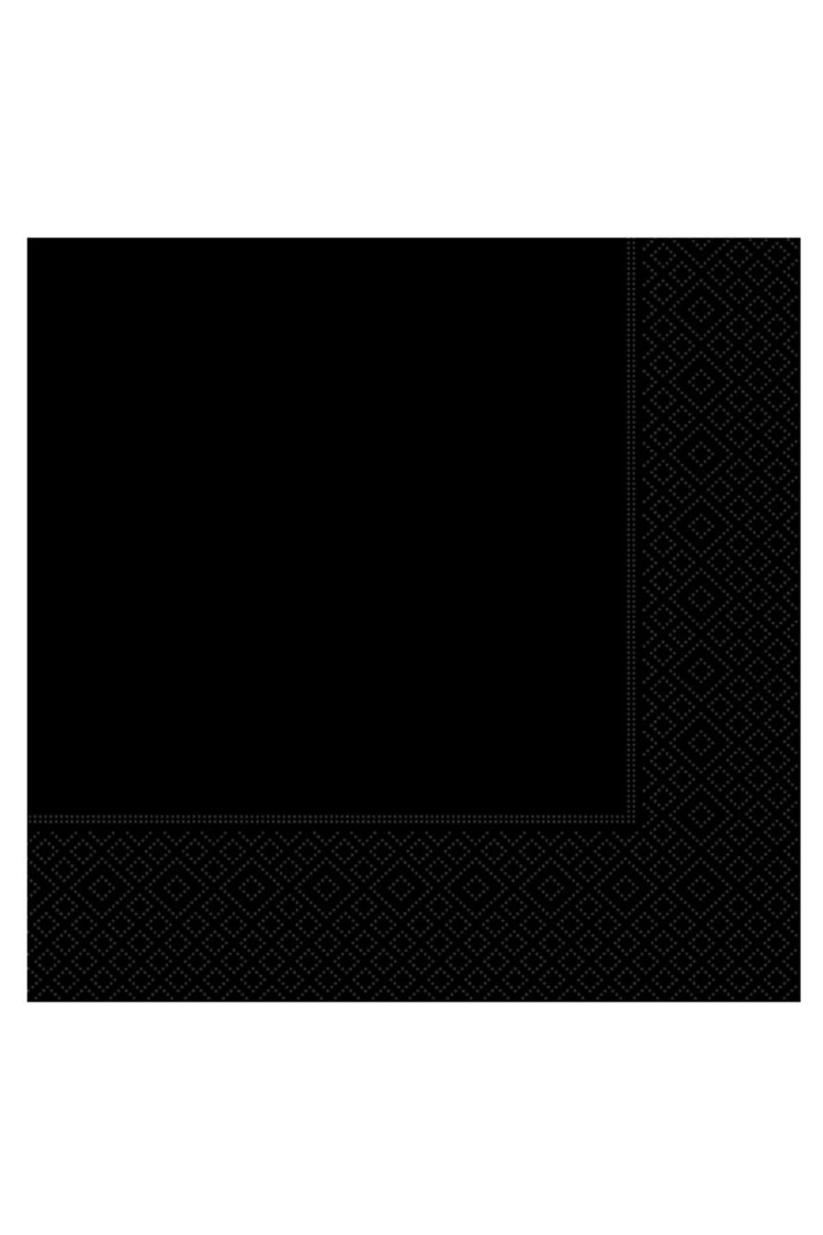 Siyah Kağıt Peçete 33x33 cm 16'lı