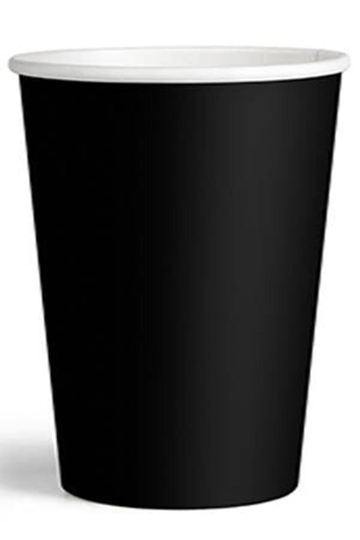 Siyah Karton Bardak 8'li