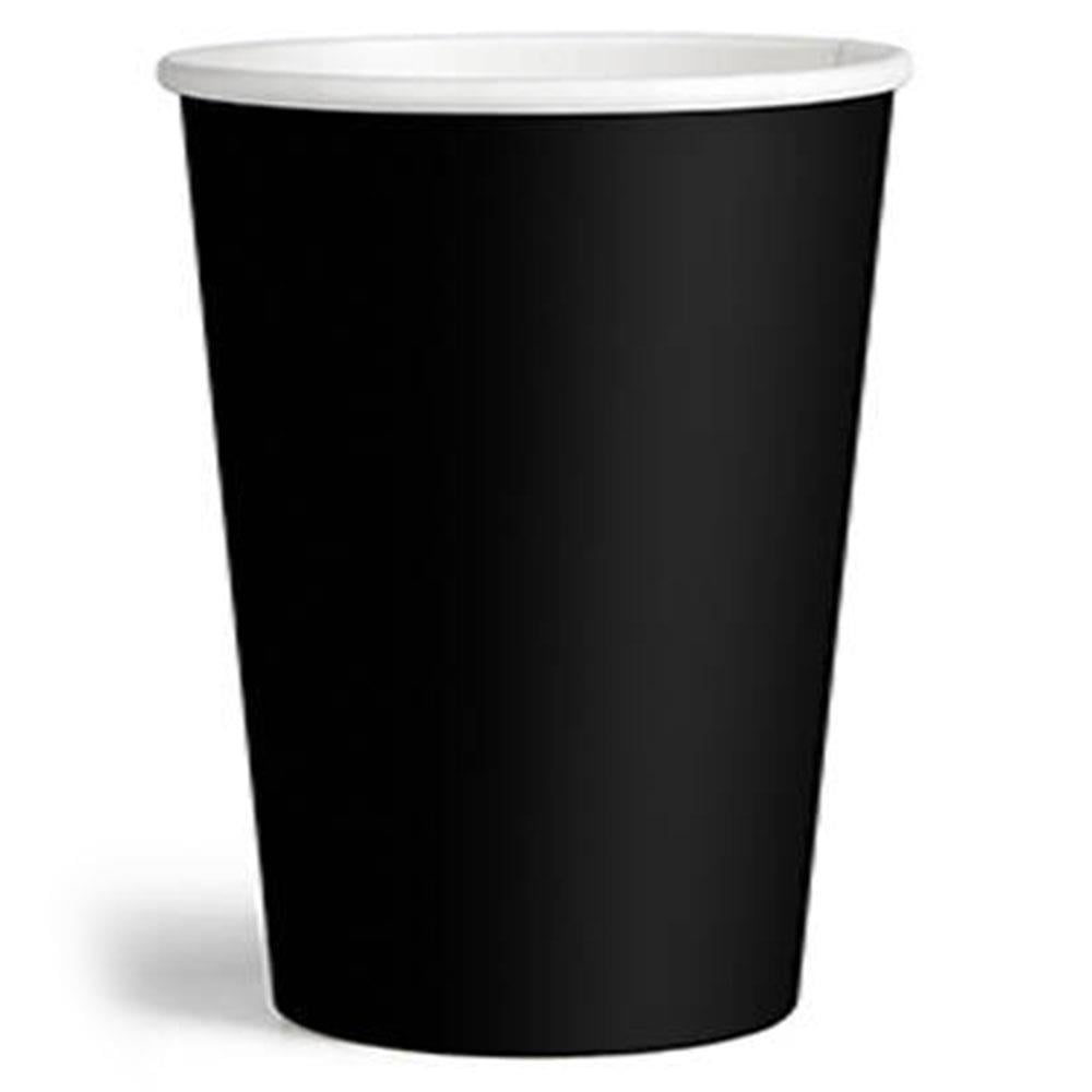 Siyah Karton Bardak 8'li