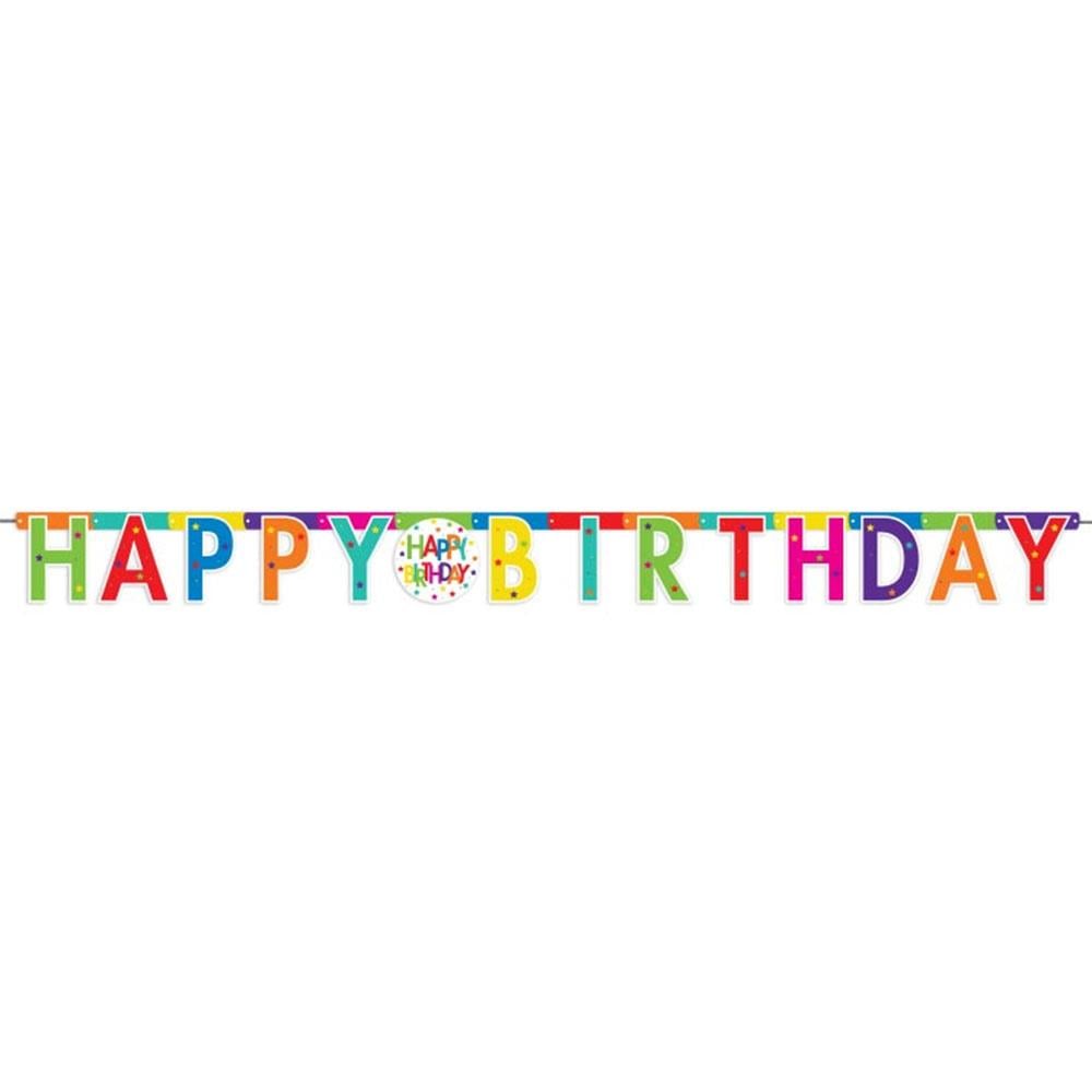 SuperStar Happy Birthday Harf Afiş