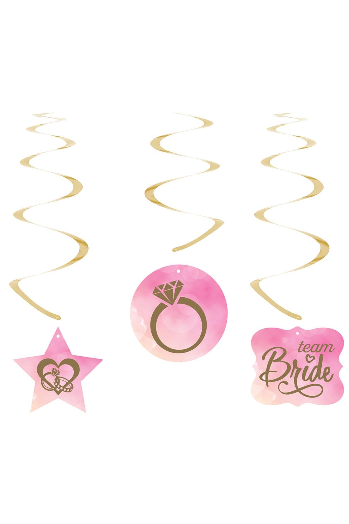 Team Bride Temalı Sarkıt Süs 6'lı