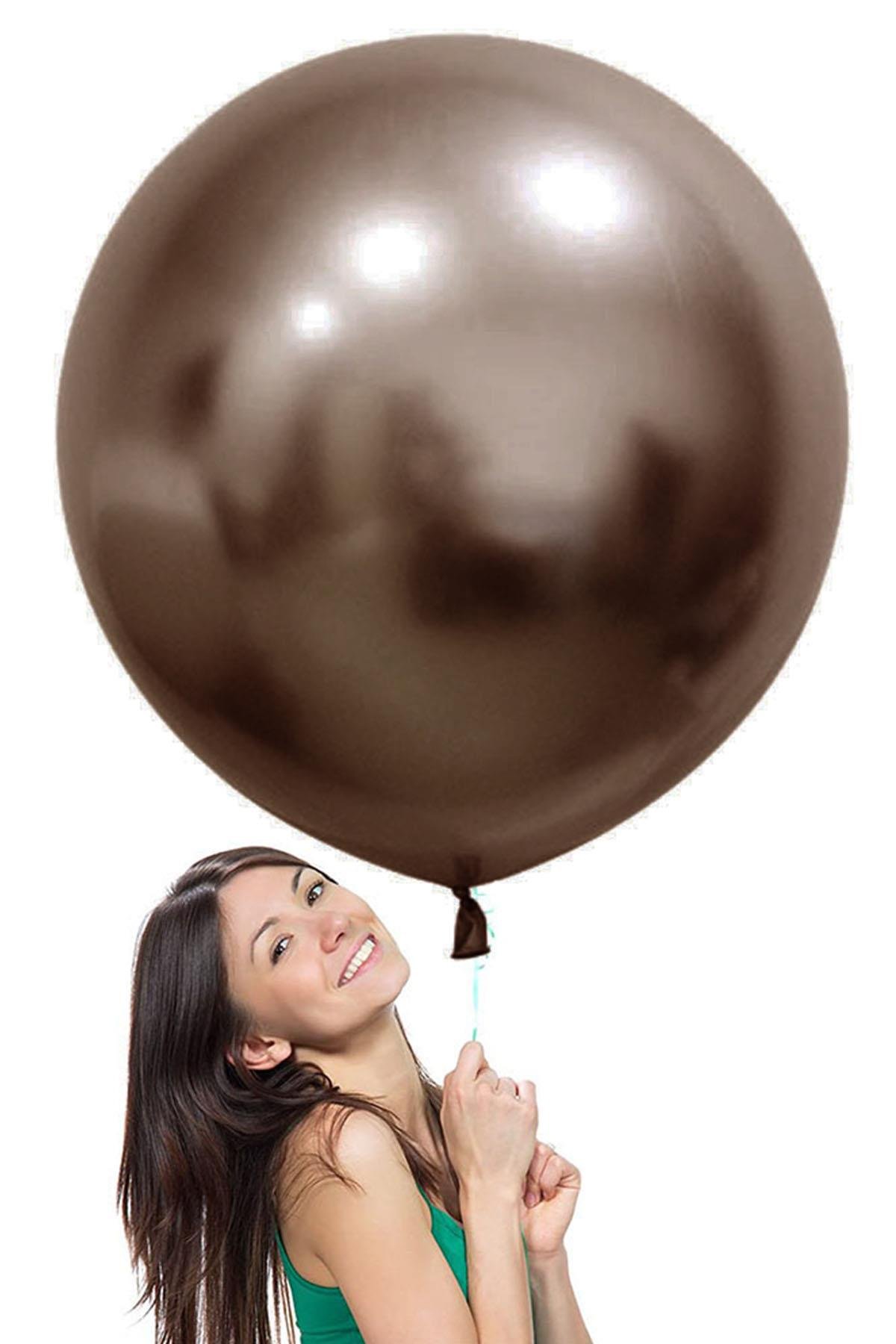 Truffle Jumbo Krom Lateks Balon 60 cm