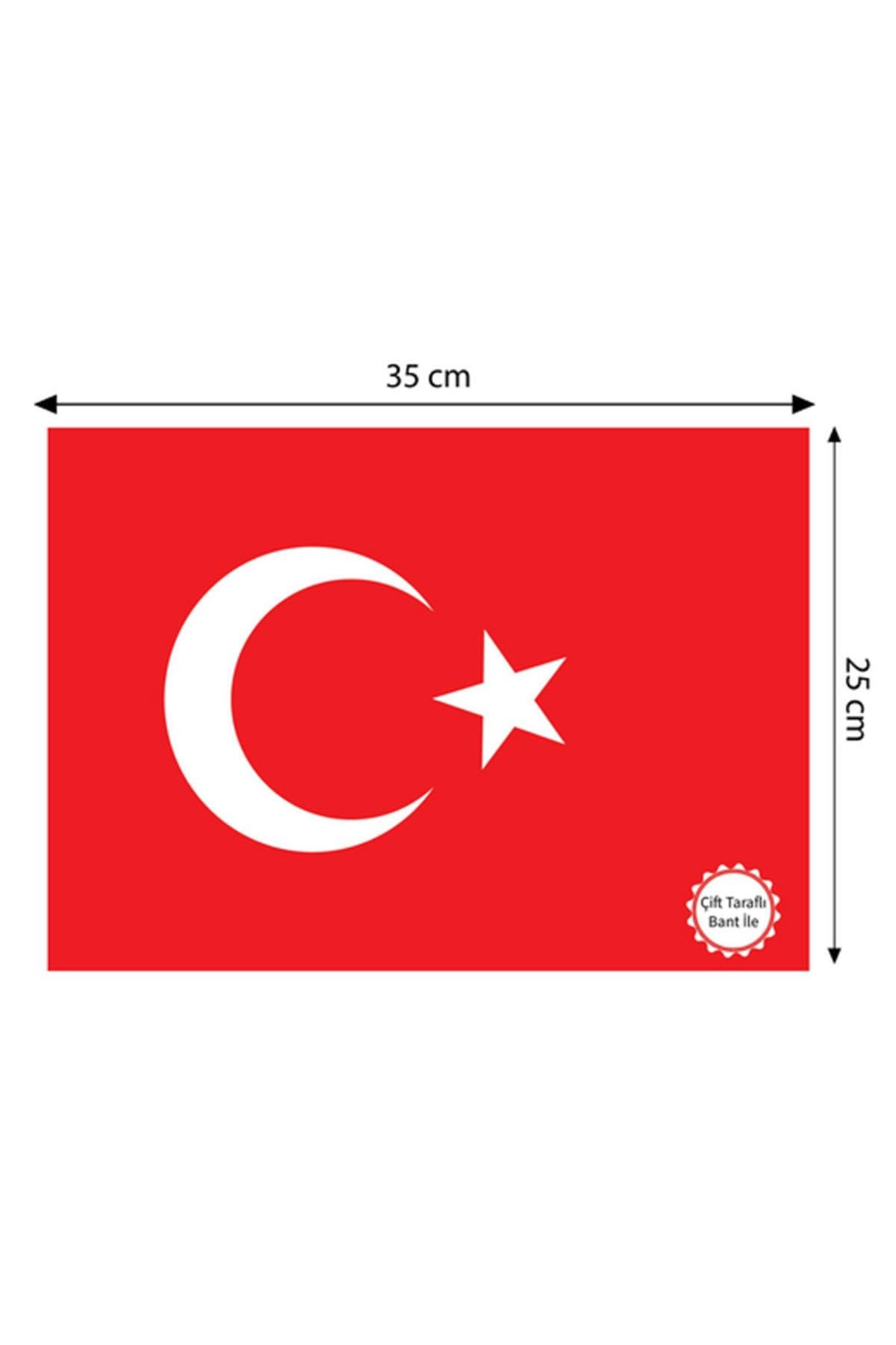 Türk Bayrağı 25x35 cm 10'lu