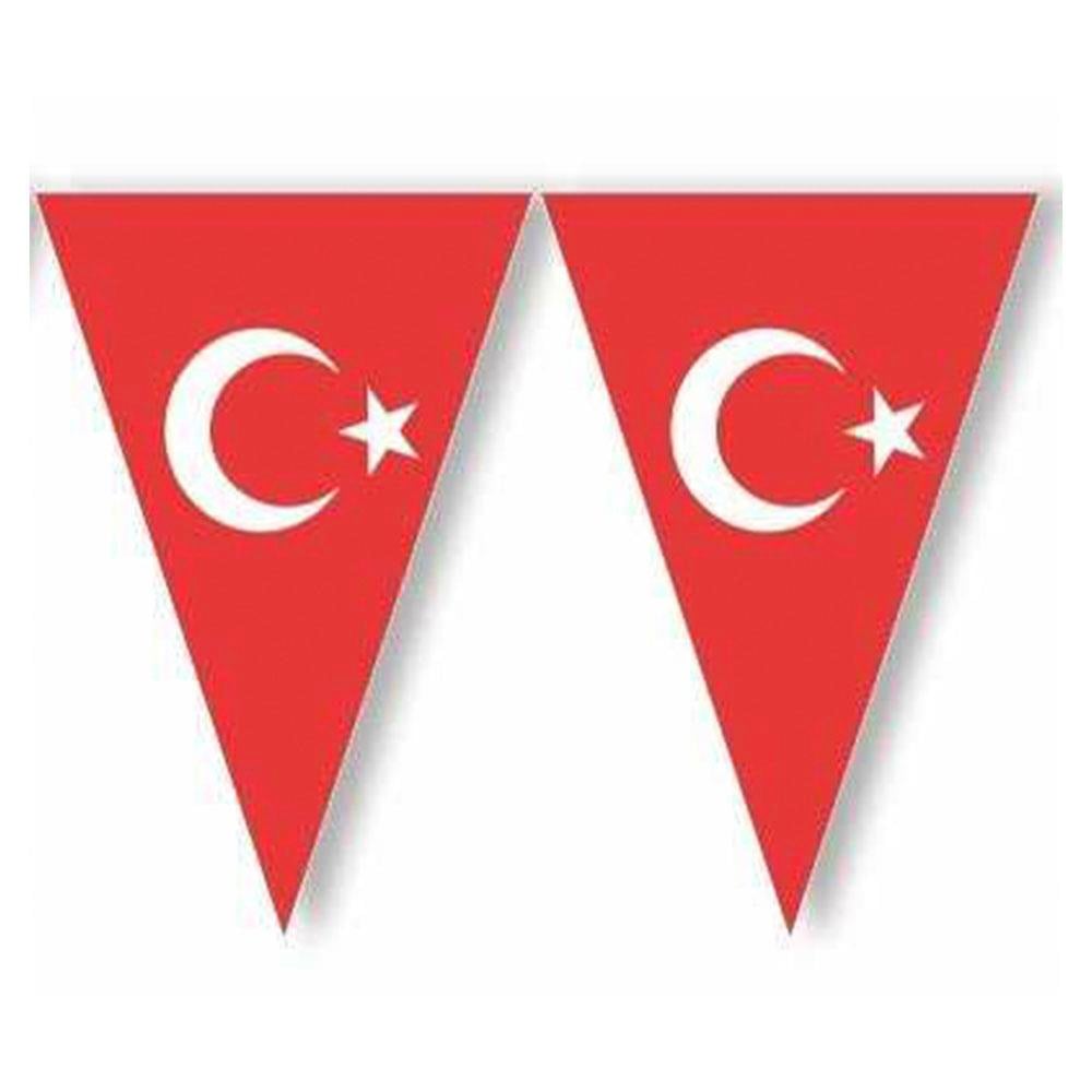 Türk Bayrağı Üçgen Bayrak Afiş