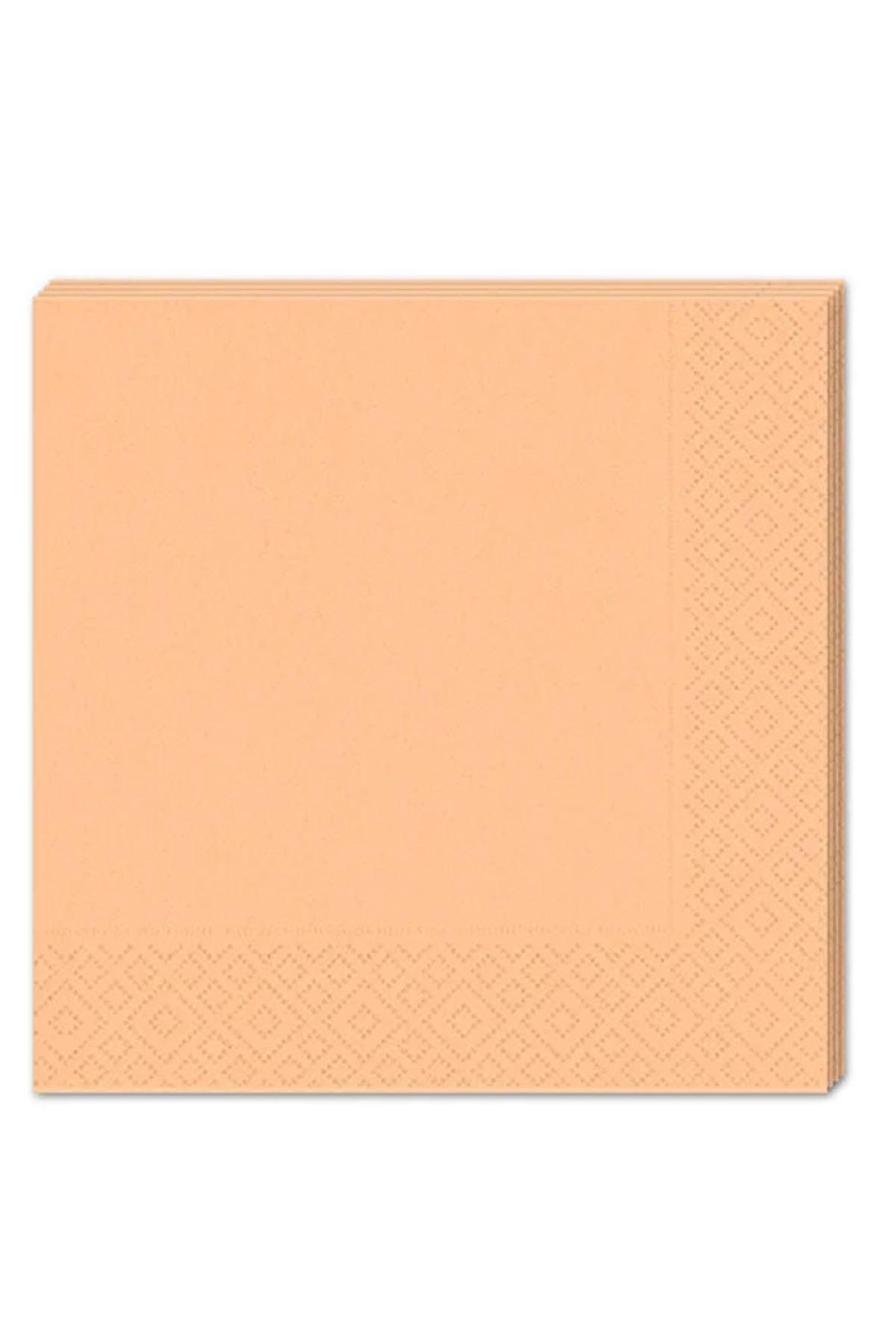 Turuncu Makaron Kağıt Peçete 33x33 cm 16'lı