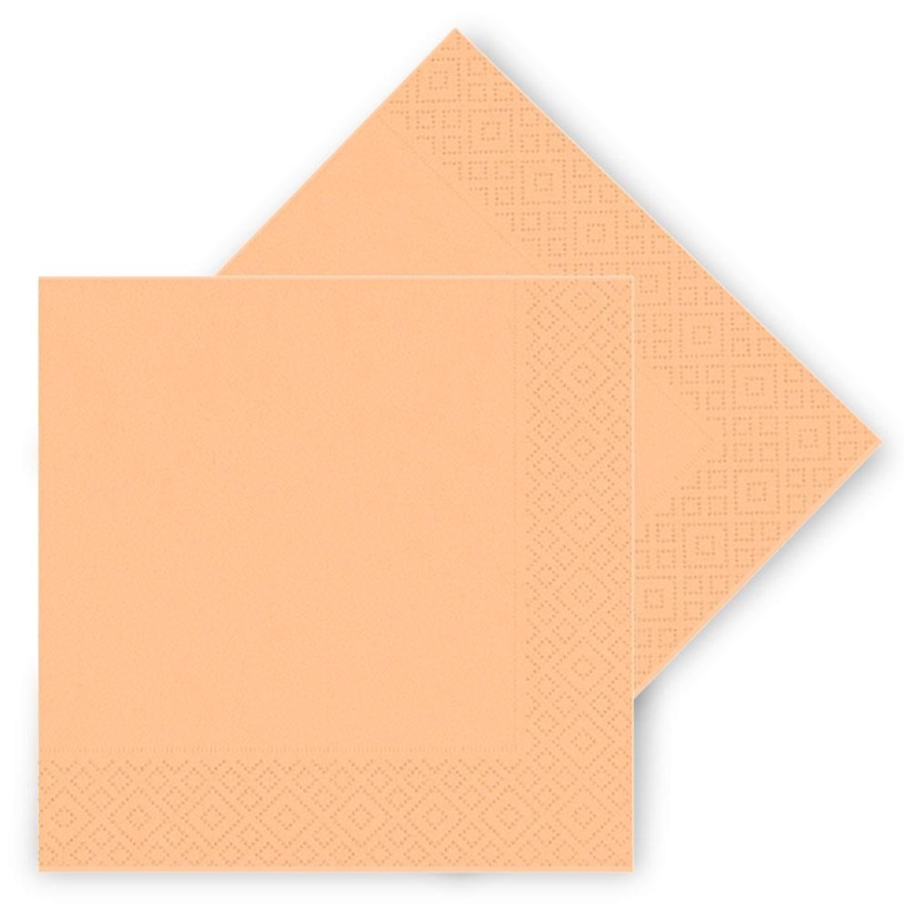 Turuncu Makaron Kağıt Peçete 33x33 cm 16'lı