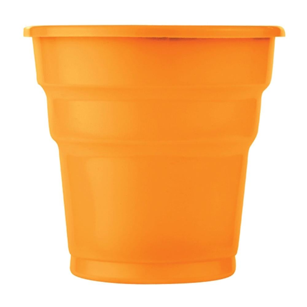 Turuncu Plastik Meşrubat Bardağı 24'lü