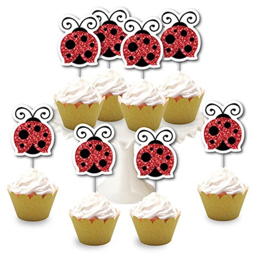 Uğur Böceği Simli Eva Delux Kürdan 8'li