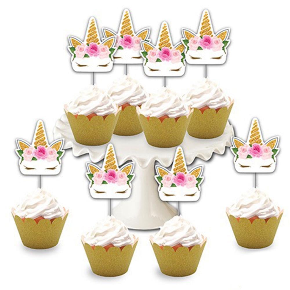 Unicorn Çiçek Simli Eva Delux Kürdan 8'li