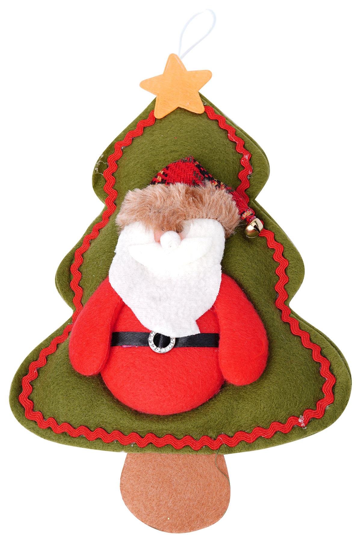 Yılbaşı Çam Ağacı Noel Baba Dekor Süs 16x24 cm