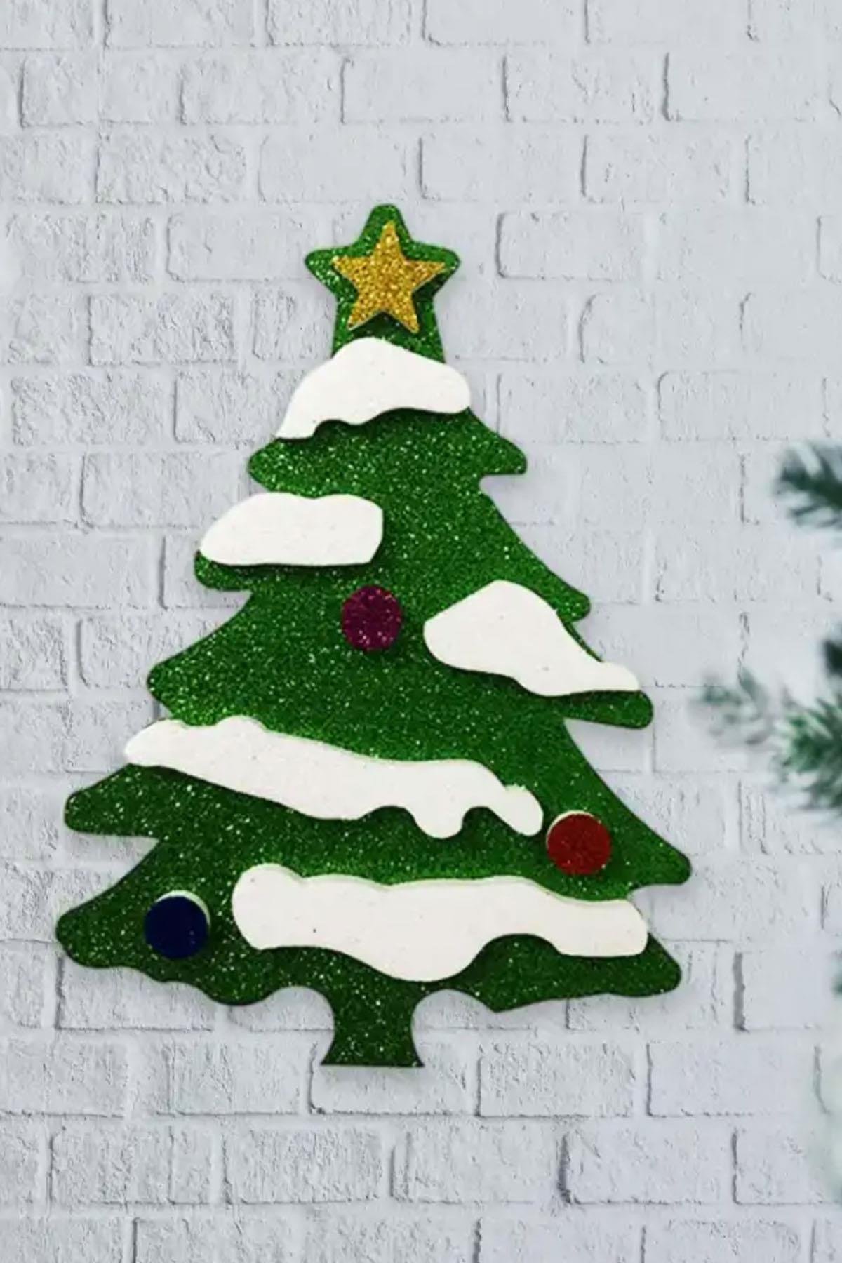 Yılbaşı Çam Ağacı Strafor Dekor Süs