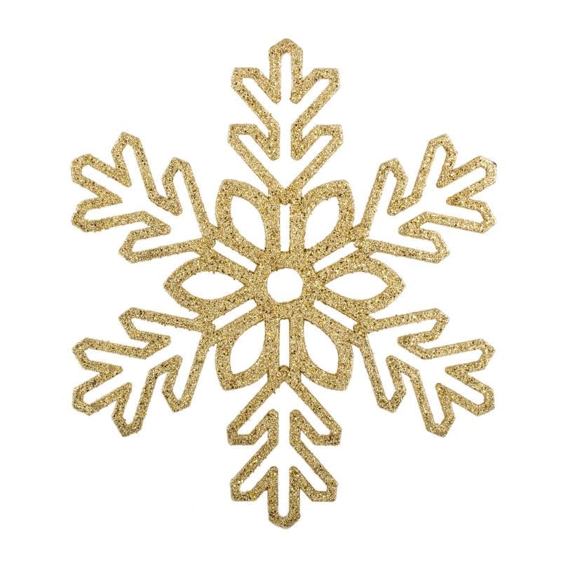 Yılbaşı Dekor Süs Kar Motifi Altın 27 cm