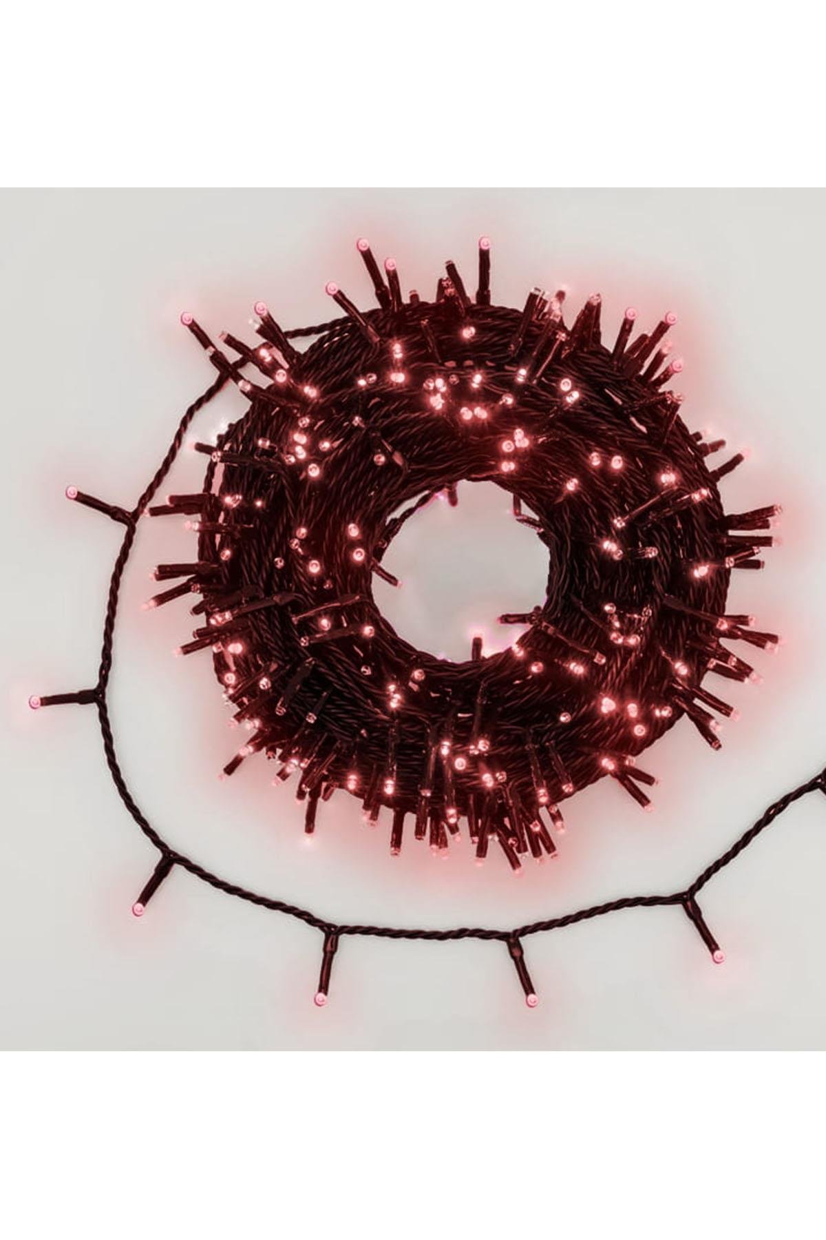 Yılbaşı Kırmızı Led Işık Eklemeli 80 Ampul 8 Metre