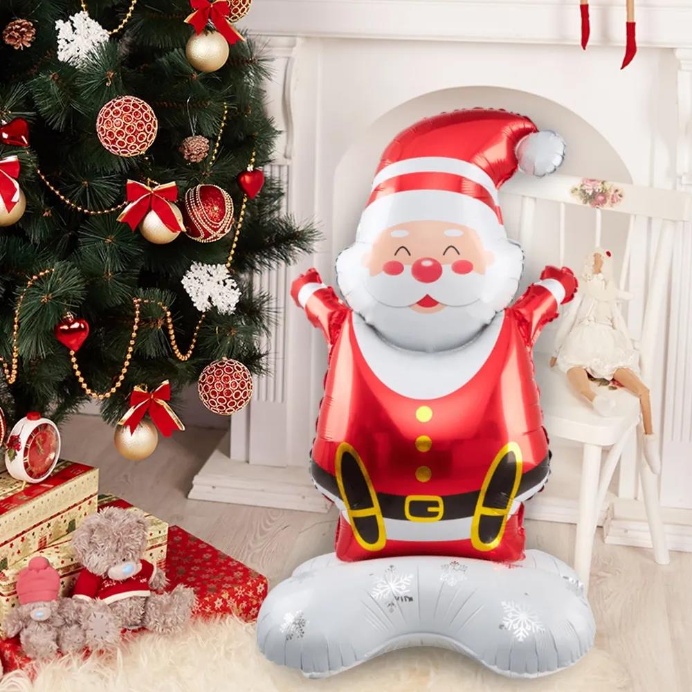 Yılbaşı Noel Baba Ayakta Durabilen Folyo Balon 58x120 cm