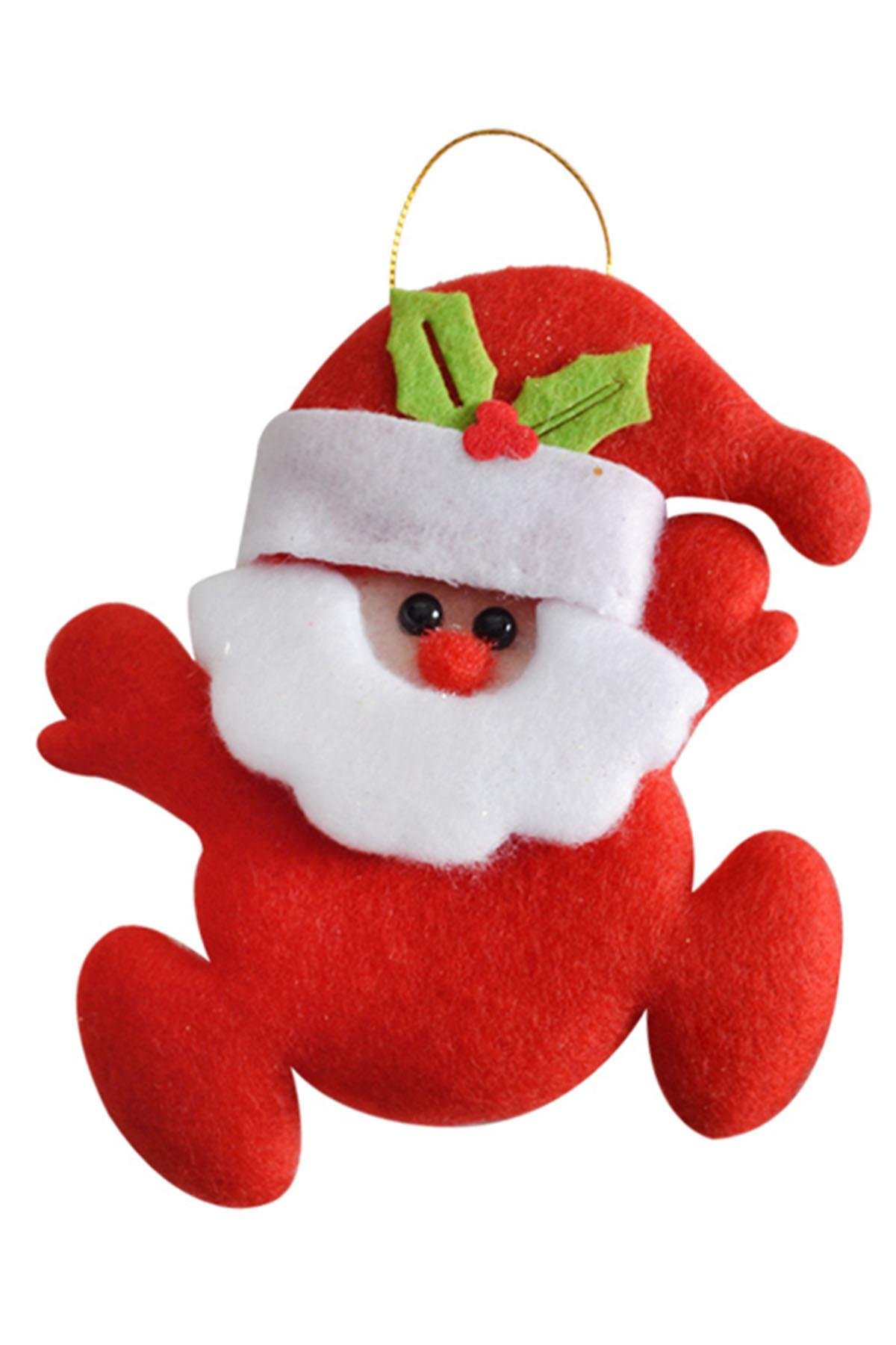 Yılbaşı Noel Baba Kırmızı Asma Süs 10 cm
