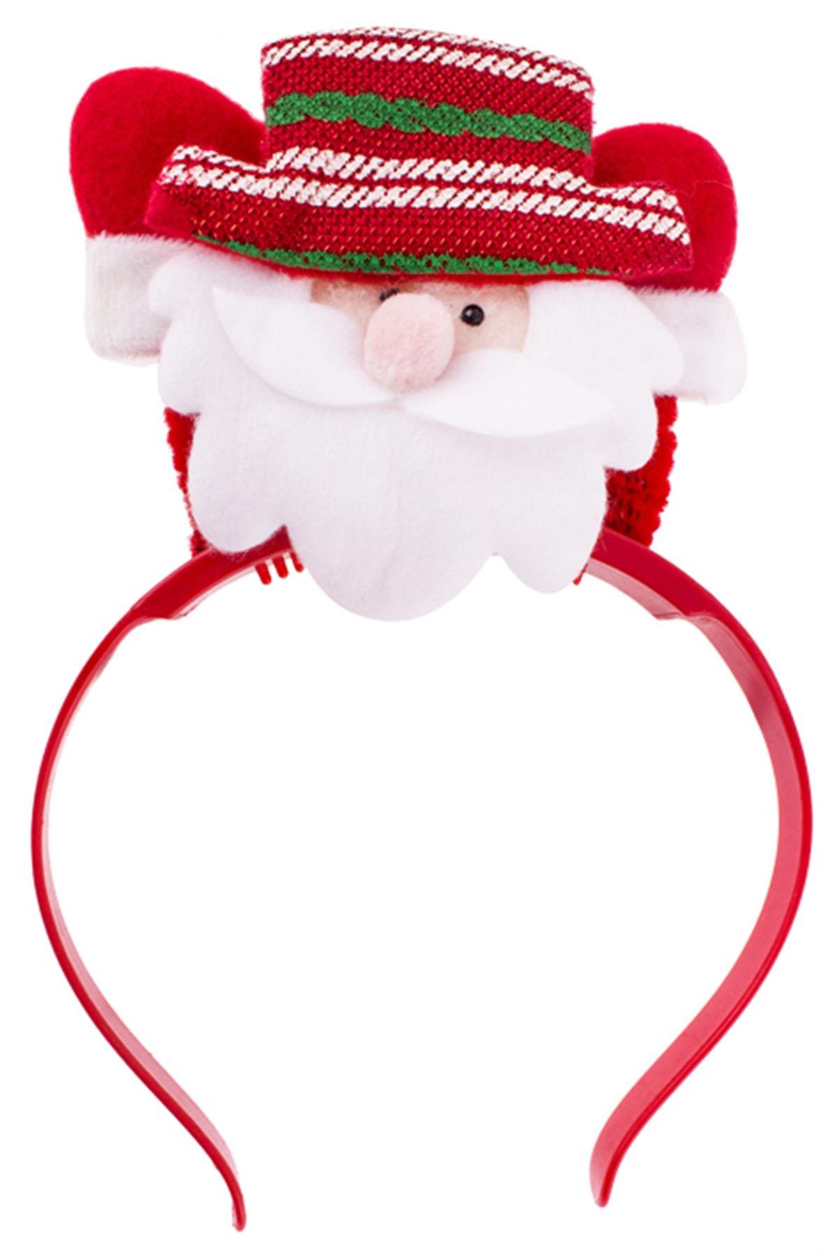 Yılbaşı Simli Noel Baba Işıklı Taç