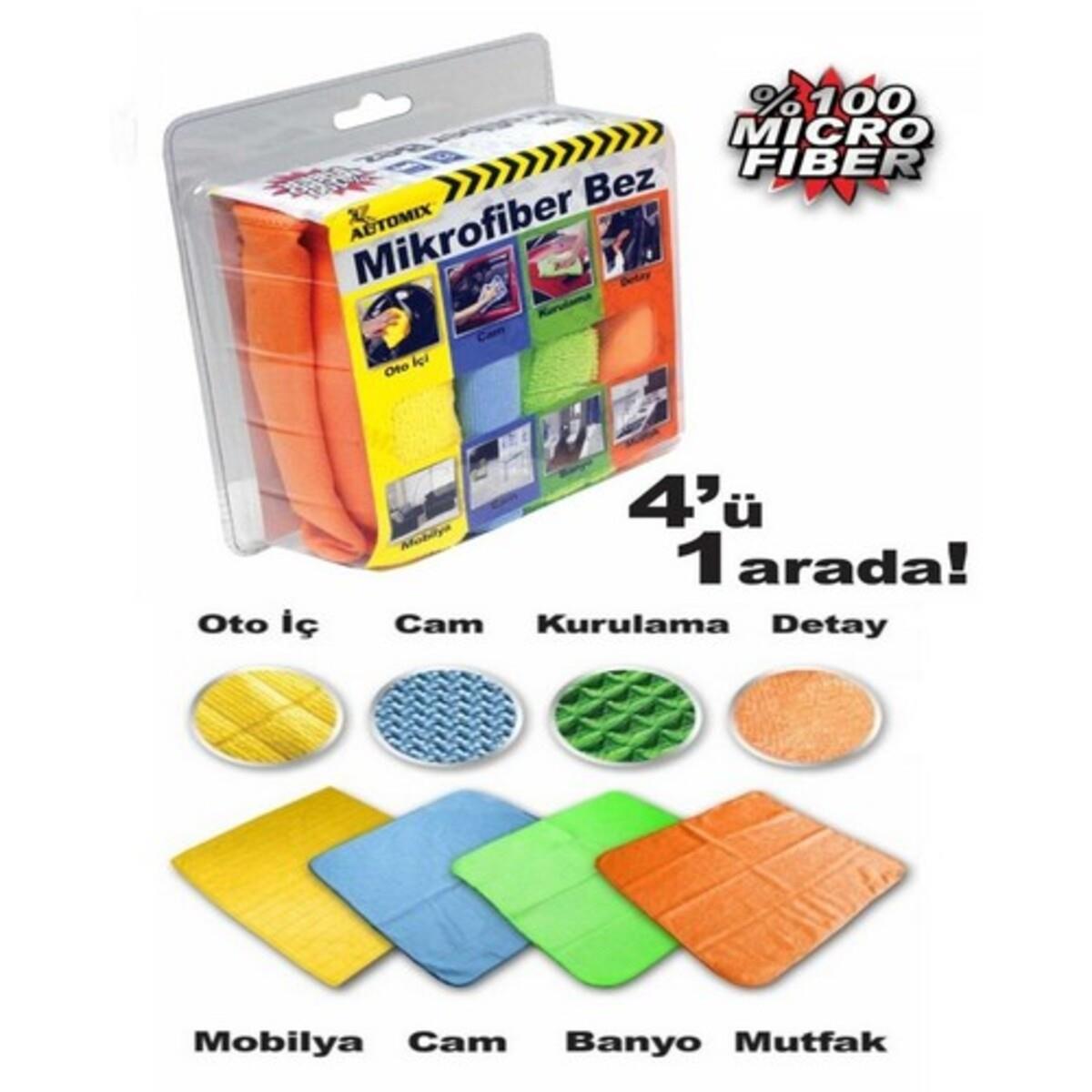 Automix 4 Lü Microfiber Bez