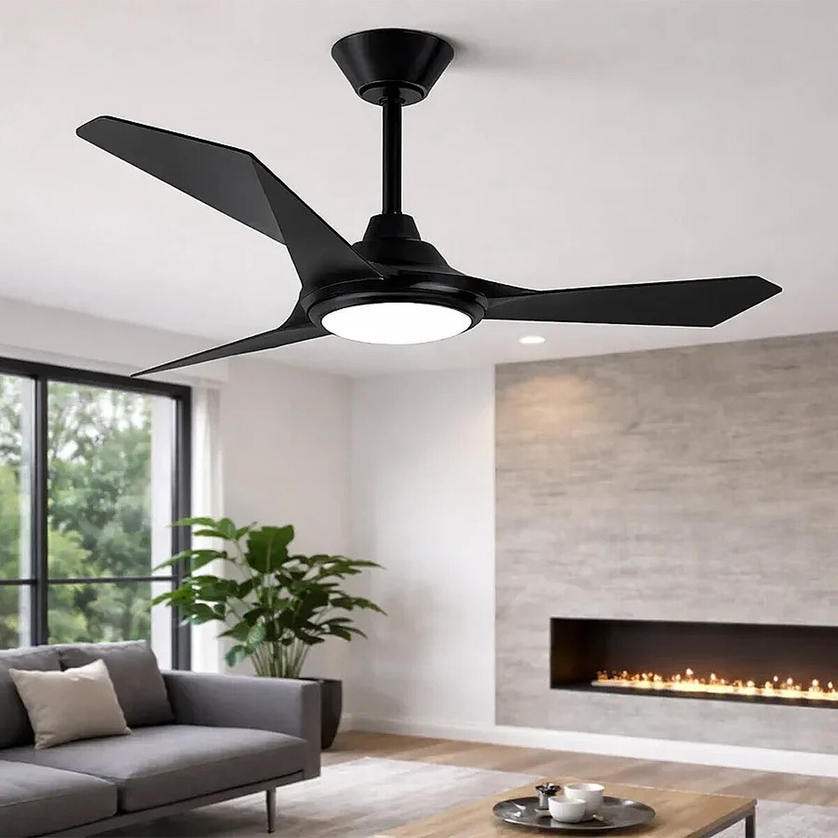 Cata CT-3001 Zürih 40W LED’li Uzaktan Kumandalı 6 Kademeli Siyah Tavan Vantilatörü