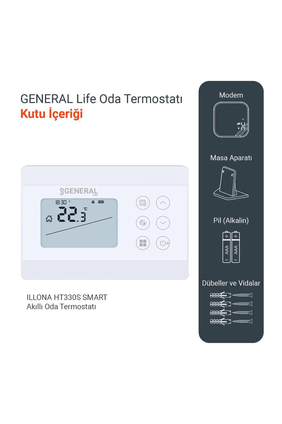 General Illona Ht-330 Rf Smart Dijital Oda Termostatı
