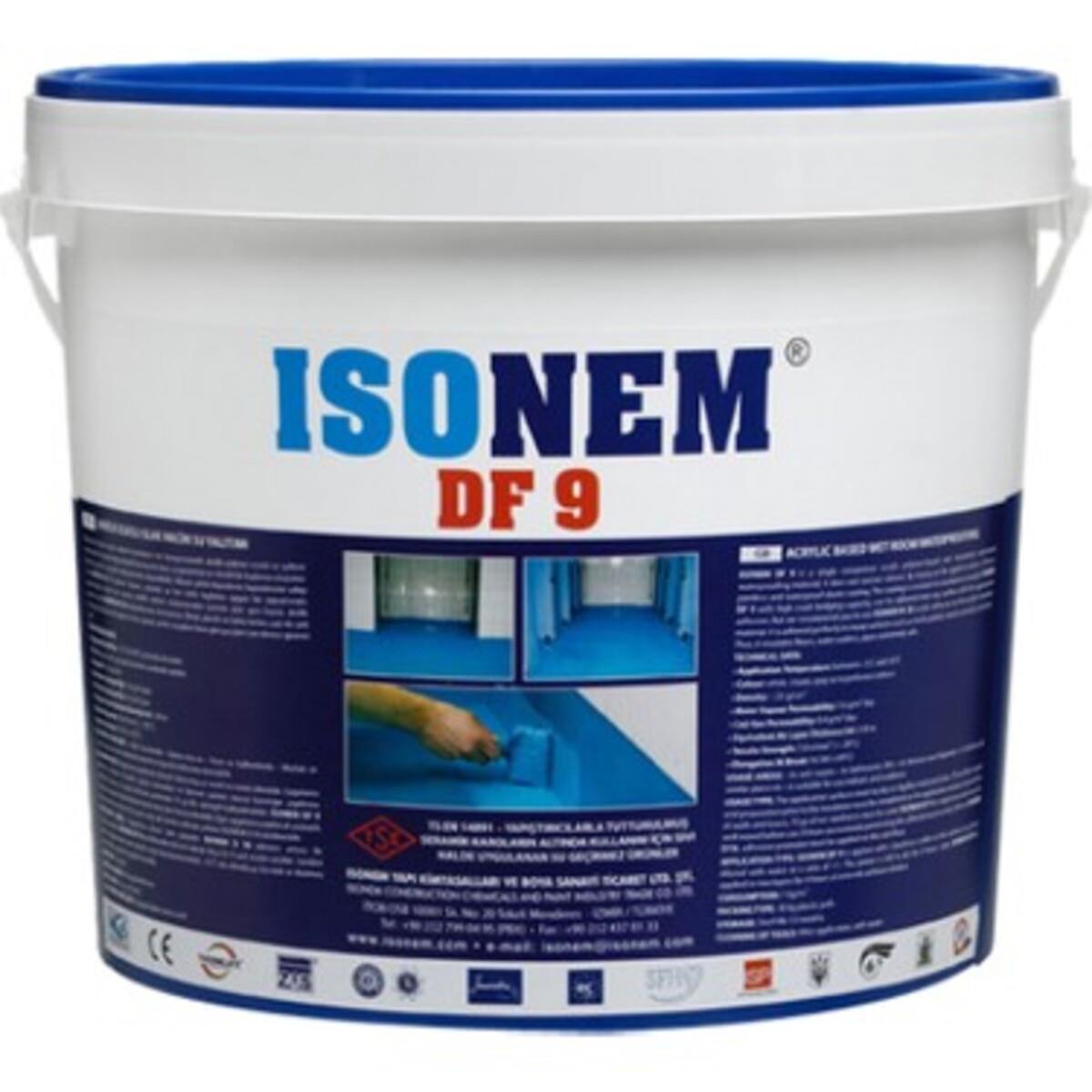 İsonem Df-9 Islak Hacim Su Yalıtım Boyası Mavi 5 Kg