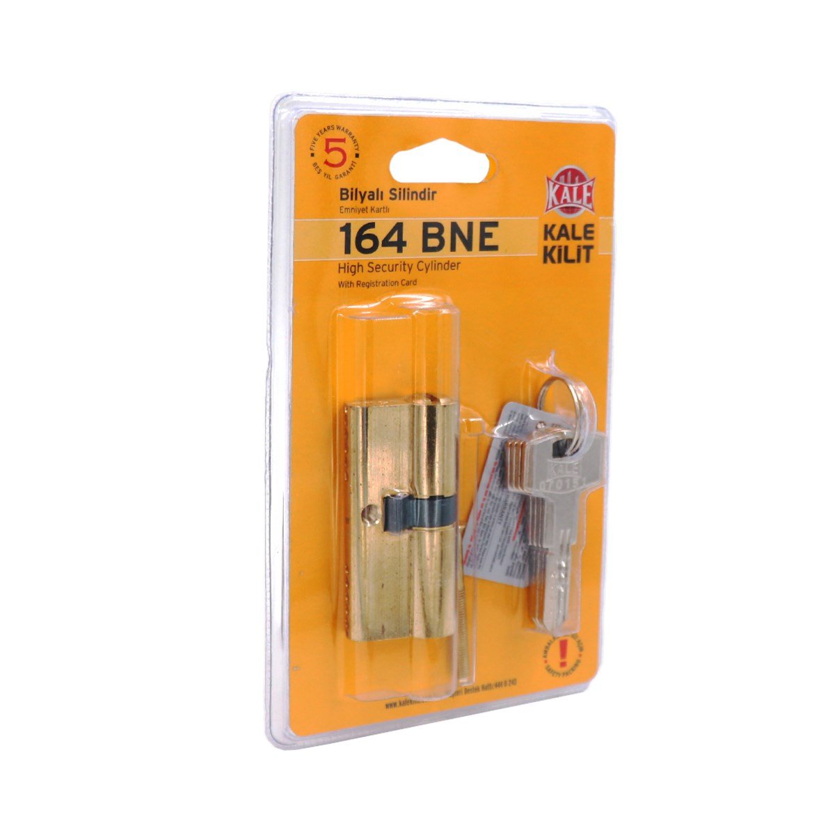 Kale Bls Emniyet Kartlı Bilyalı Barel 164 Bne 68 Mm Sarı