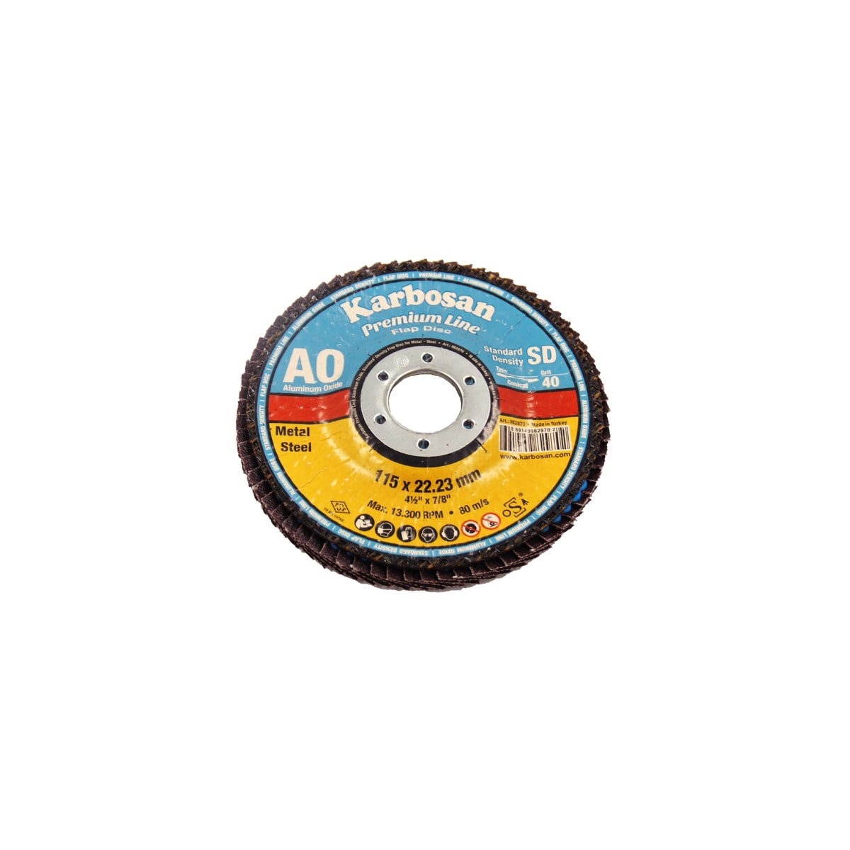 Karbosan 115 Flap 100 Kum Disk Zımpara