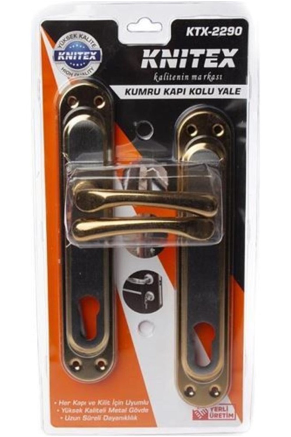 Knıtex Kumru Kapı Kolu Yale Gold
