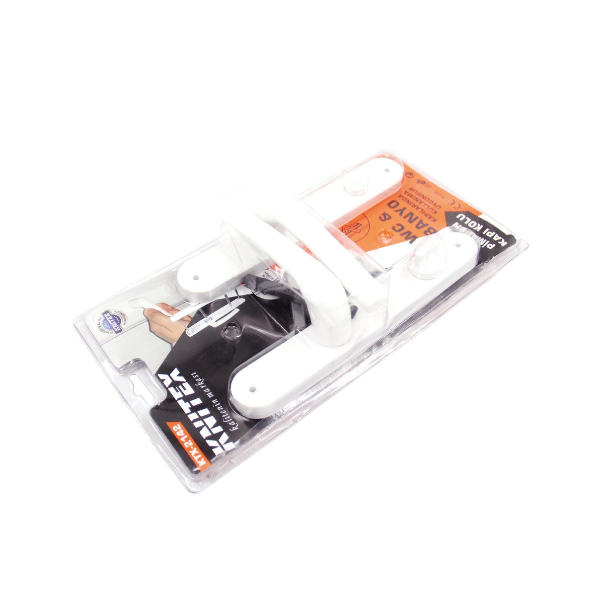 Knitex Pvc Kapı Kolu Plastik Wc Beyaz Ktx-2142