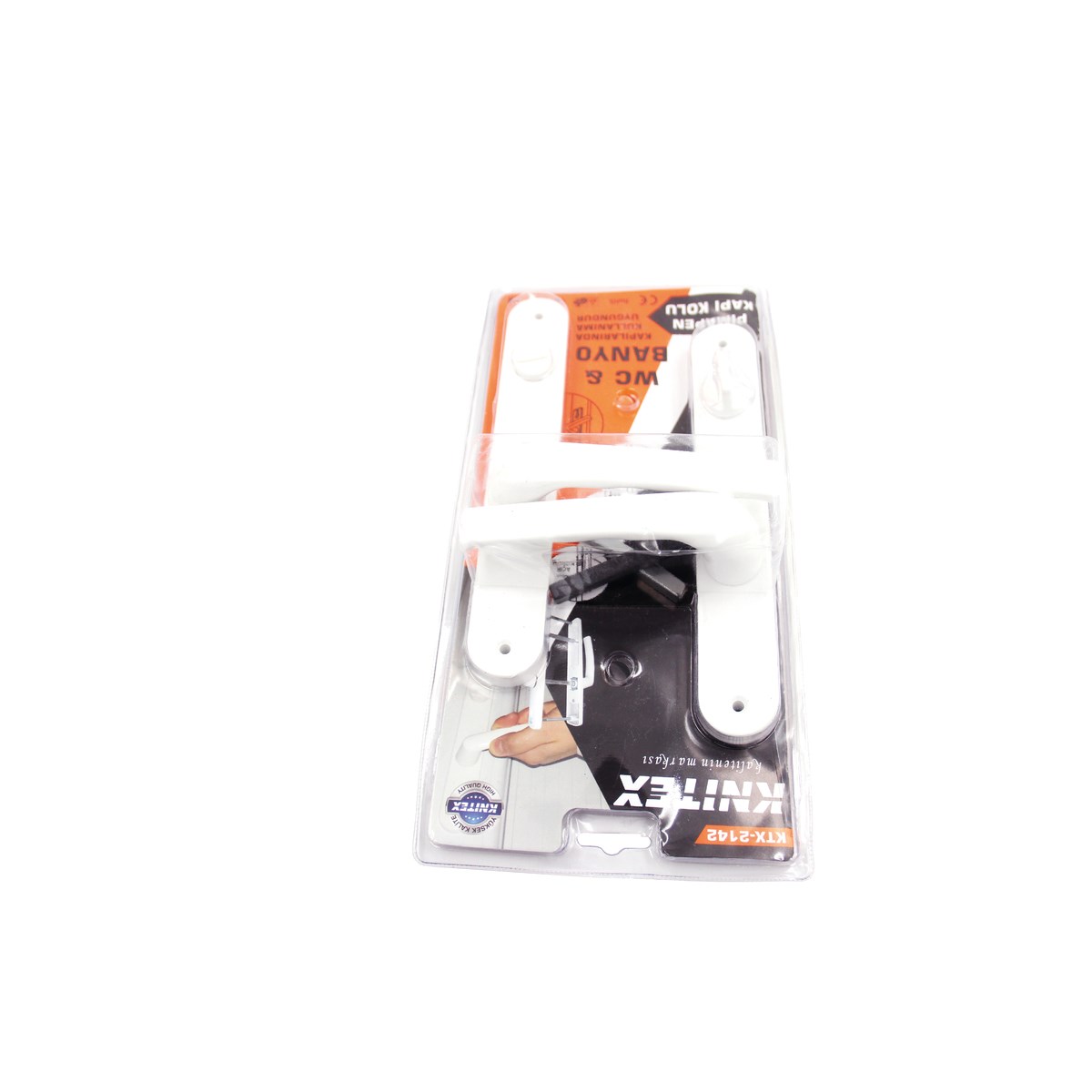 Knitex Pvc Kapı Kolu Plastik Wc Beyaz Ktx-2142